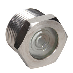 Sight Glass Bullseye Glass CS Nickel Plated Body 1-1/2" MPT, SGHP-150BE