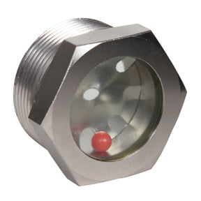 Sight Glass w/Reflector Ball CS Nickel Plated Body 1-1/2" MPT, SGHP-150RFB